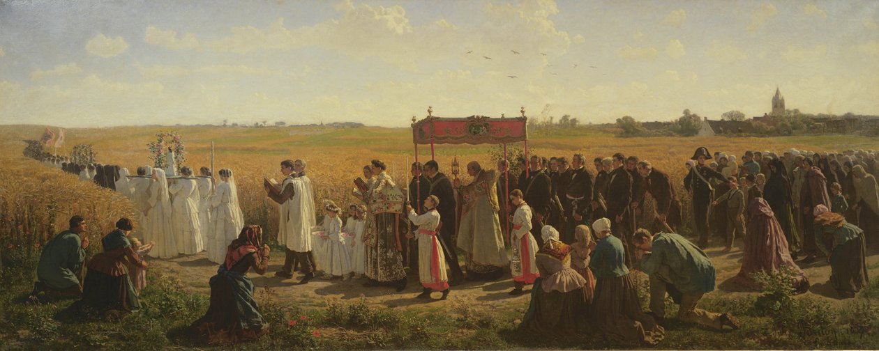 Búzaáldás az Artoisban, 1857 alkotó: Jules Breton
