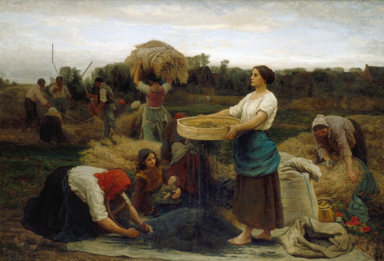 A repce betakarítása, 1860 alkotó: Jules Breton