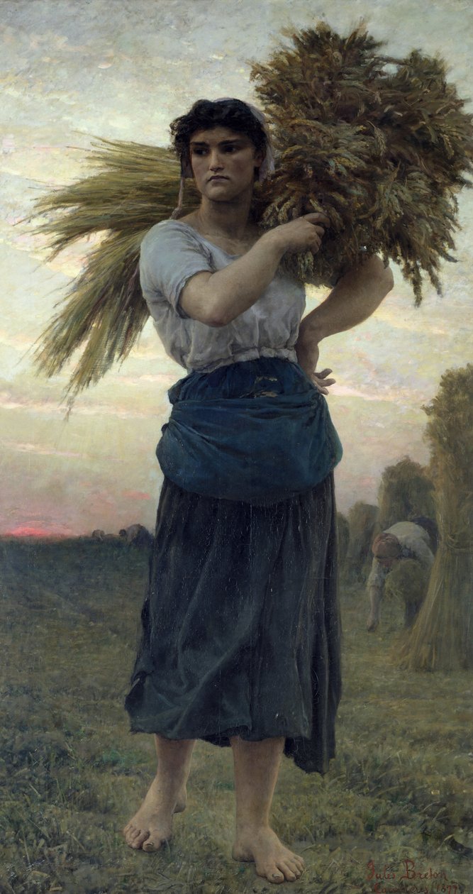 The Gleaner, 1877 alkotó: Jules Breton