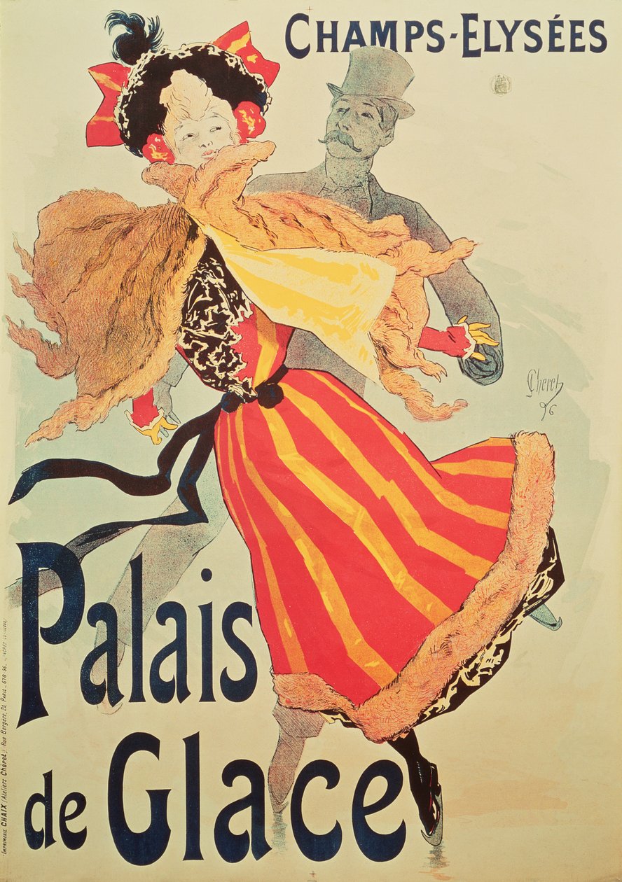 „Jégpalota”, Champs Elysees, Párizs, 1893 alkotó: Jules Cheret