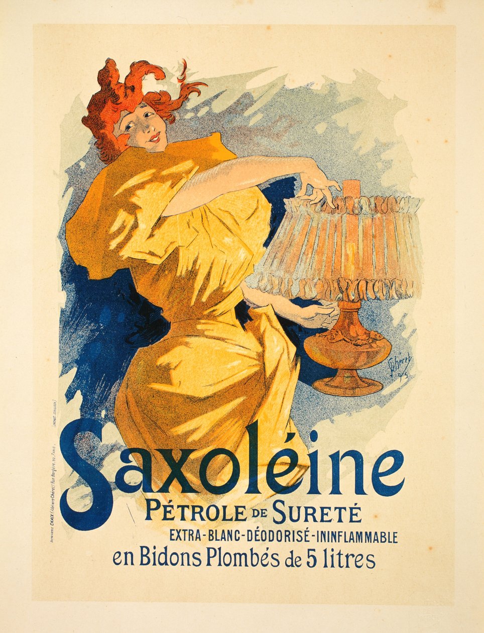 Saxoléine, 1896 alkotó: Jules Cheret
