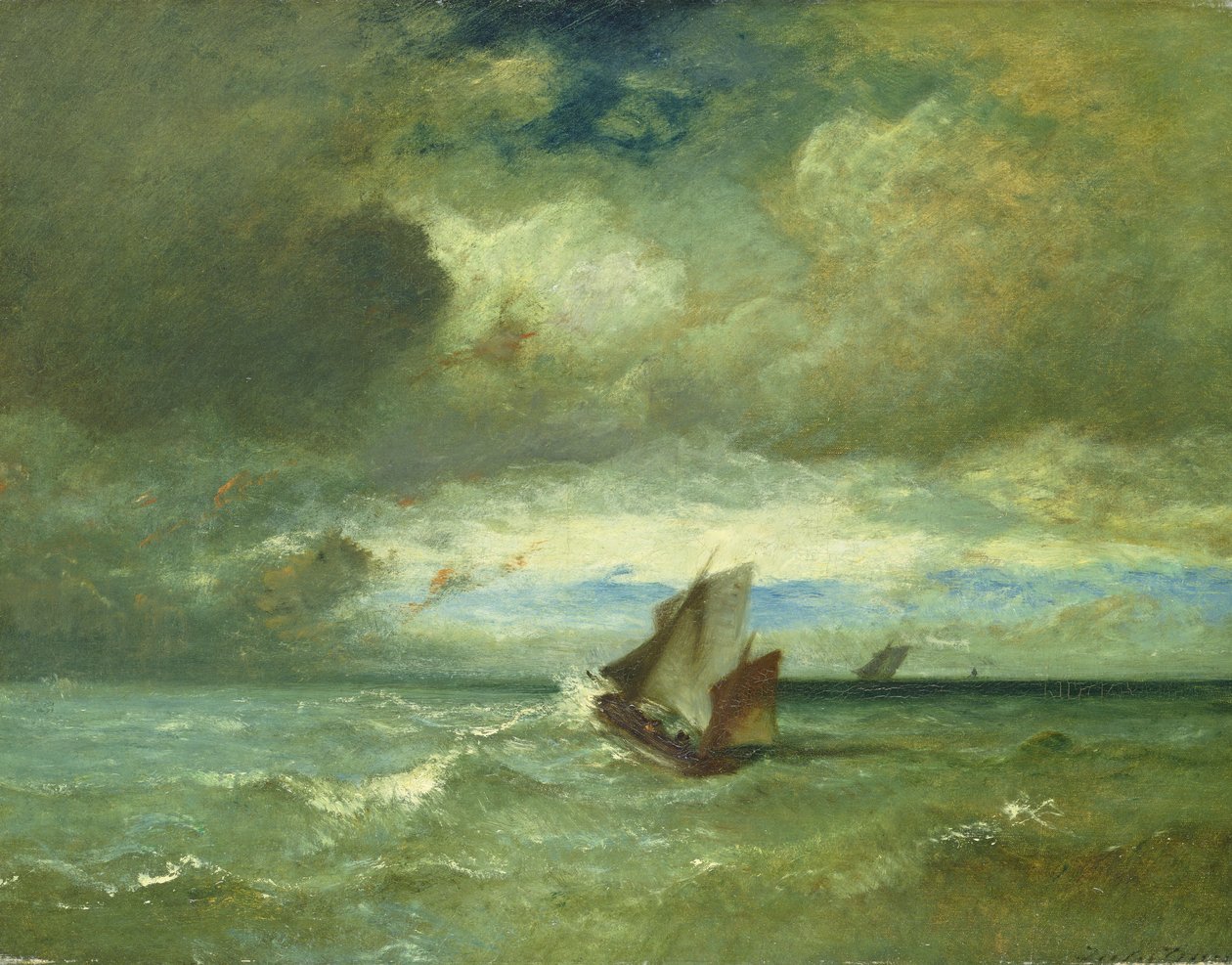 Choppy Sea, 1870 körül alkotó: Jules Dupré