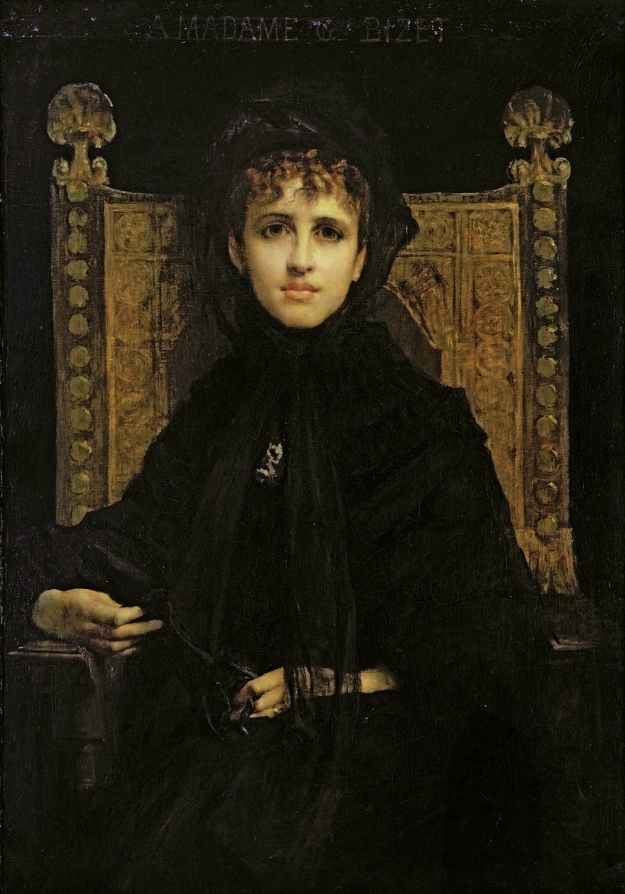 Madame Georges Bizet (1849-1926) portréja 1878 alkotó: Jules Elie Delaunay