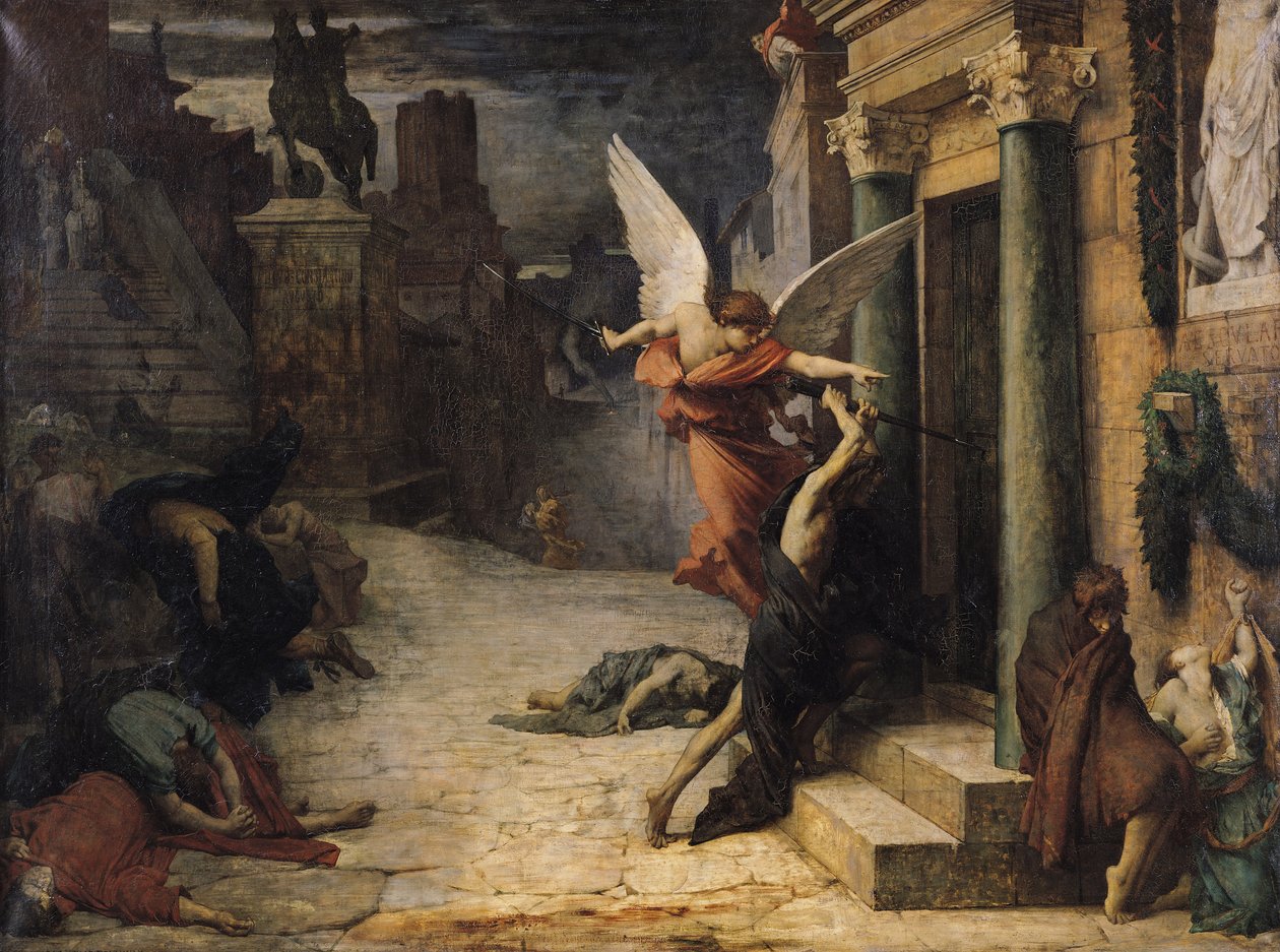 A pestis Rómában, 1869 alkotó: Jules Elie Delaunay