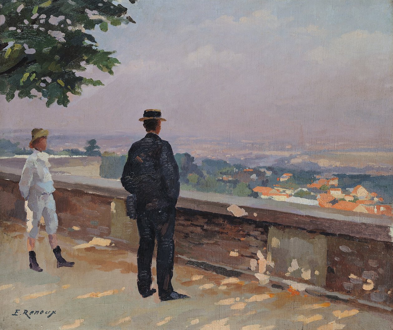 Párizs a meudoni csillagvizsgálóból alkotó: Jules Ernest Renoux