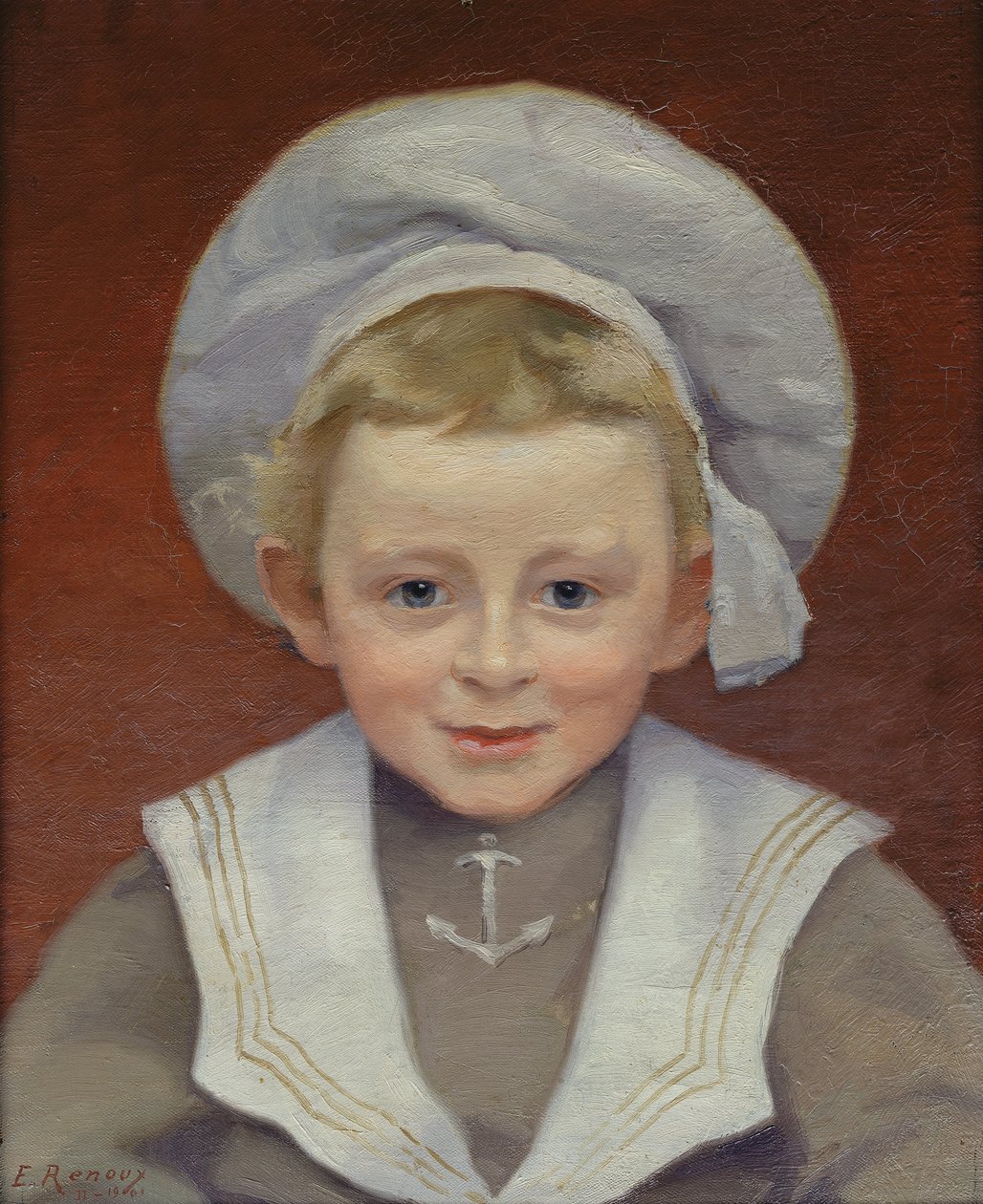 Marcel portréja matrózruhában, 1901. február alkotó: Jules Ernest Renoux