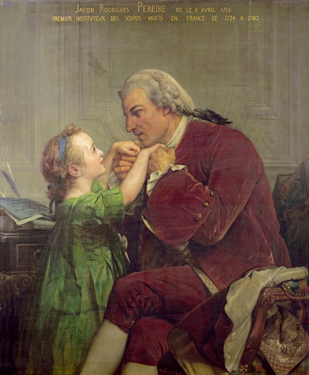 Jacob Rogrigues Pereire (1715-80) 1861 alkotó: Jules Eugene Lenepveu