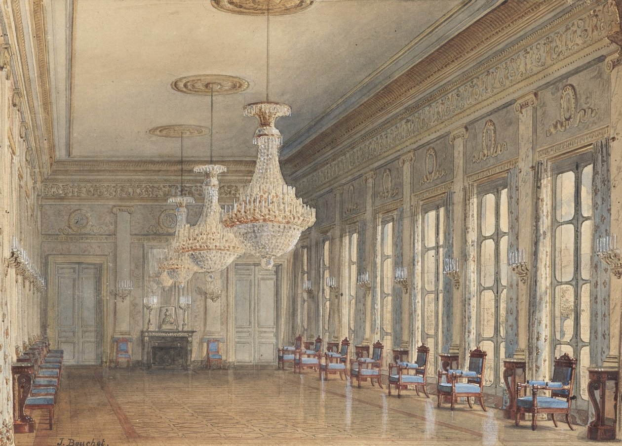 A szalon a Montpensier szárnyban, Palais Royal alkotó: Jules Frédéric Bouchet