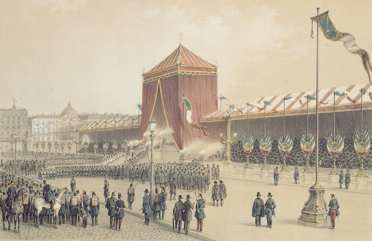 A köztársaság kikiáltása, 1848. november 12 alkotó: Jules Gaildrau