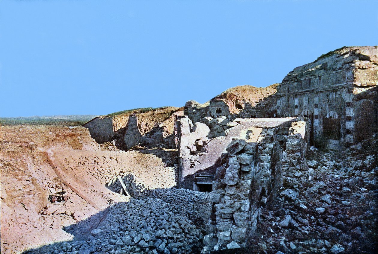 A Fort de Moulainville Verdun közelében, 1916. szeptember (autokróm) alkotó: Jules Gervais Courtellemont
