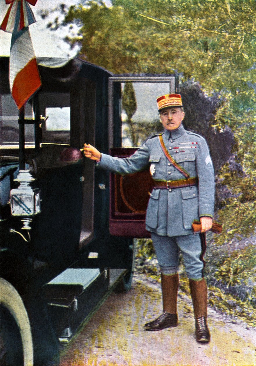 Robert Nivelle, 1916 szeptember (autokróm) alkotó: Jules Gervais Courtellemont