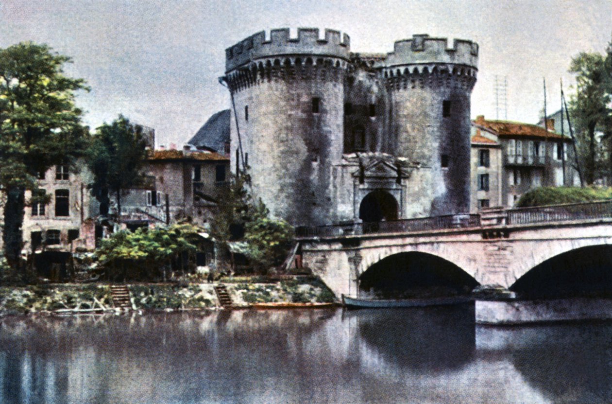 A városkapu Porte de France, Verdun, 1916 szeptember (autokróm) alkotó: Jules Gervais Courtellemont