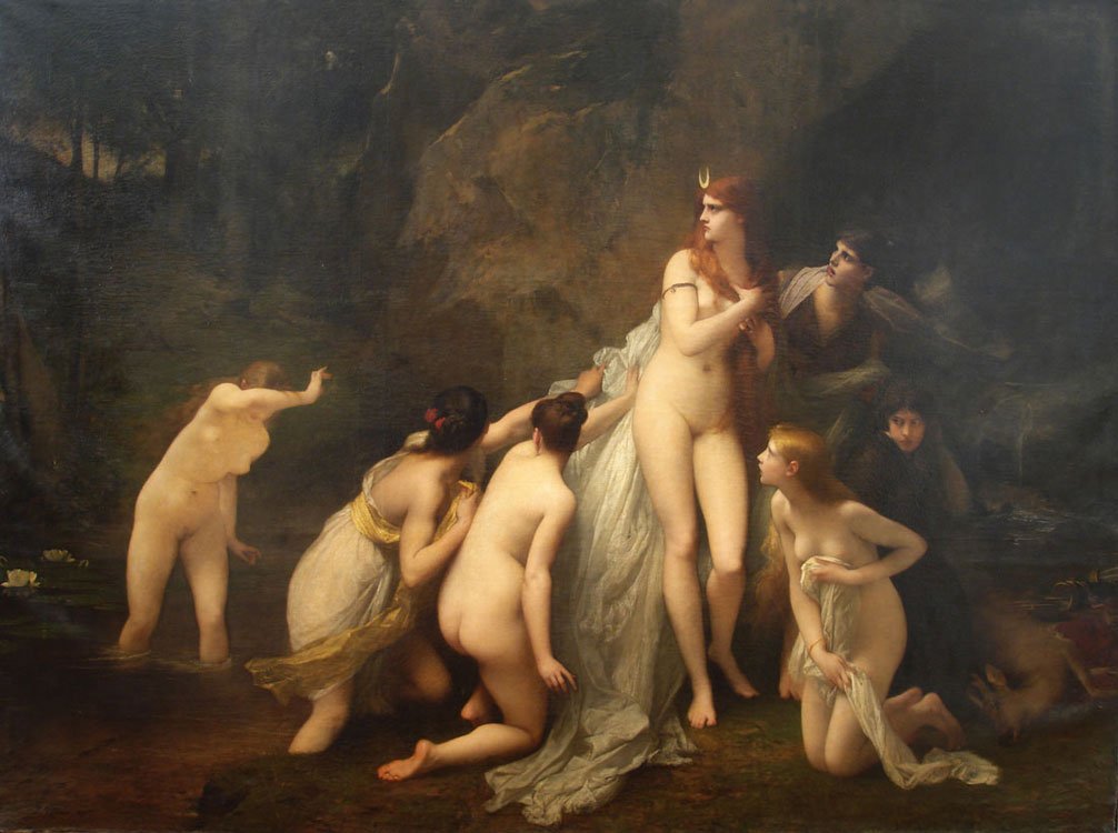 Diana meglepődött alkotó: Jules Joseph Lefebvre