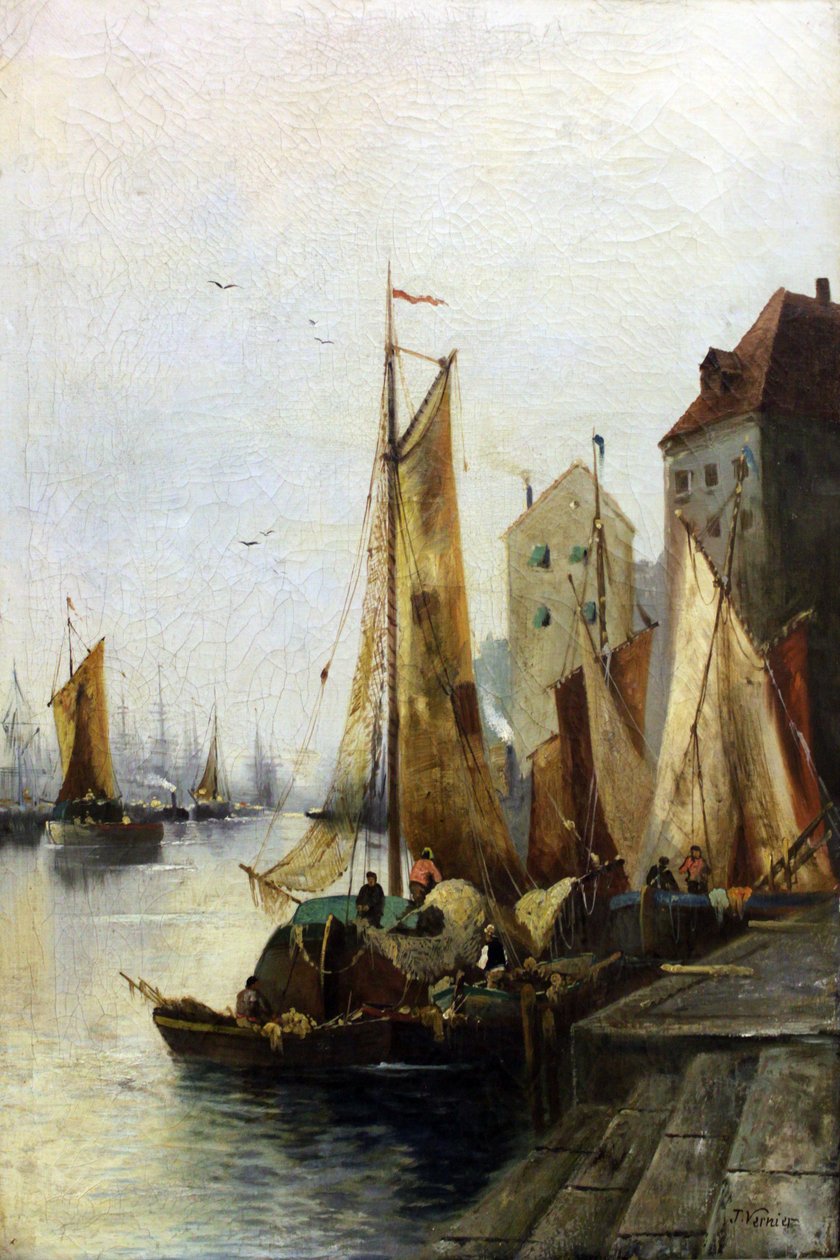Le Havre kikötője alkotó: Jules Vernier