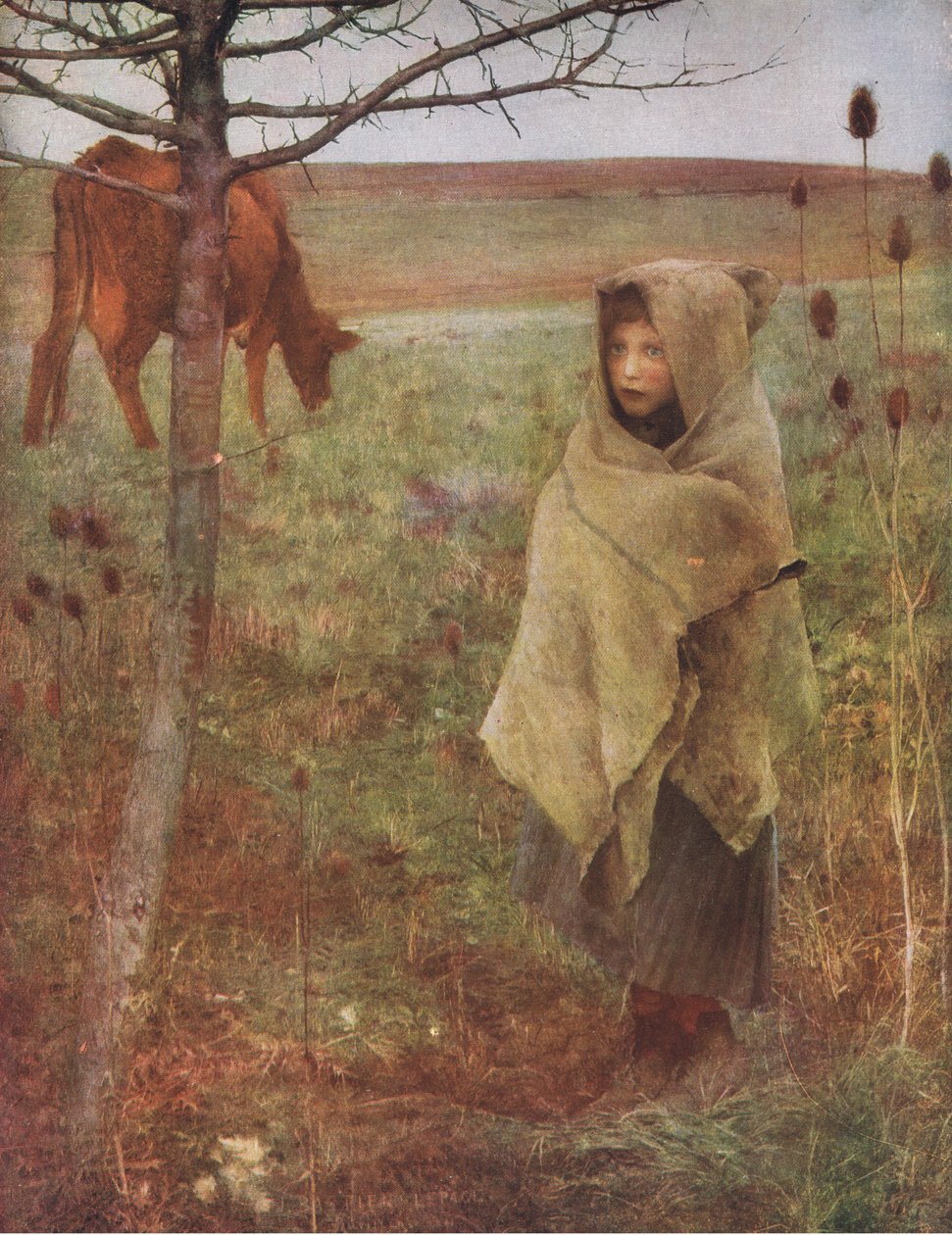 Pauvre Fauvette, Bibbys Annual, 1916-1917 alkotó: Jules after Bastien Lepage