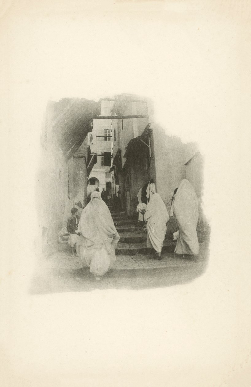Jules Gervais-Courtellemont egyik algériai látképe (fekete-fehér fotó) alkotó: Jules (after) Gervais-Courtellemont