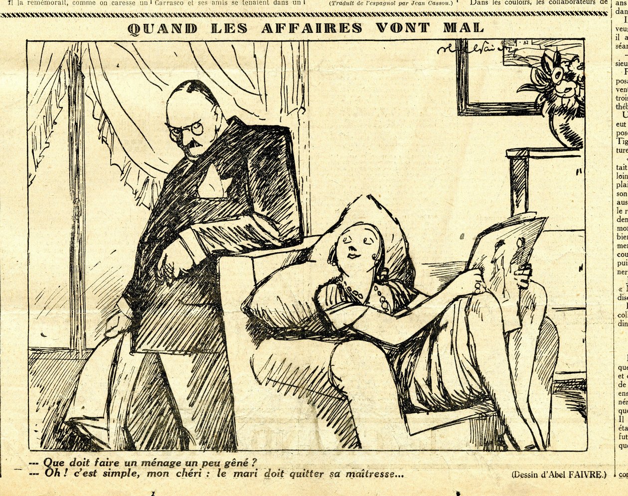 Őszinte, szatirikus fekete-fehér alkotó: Jules Abel Faivre