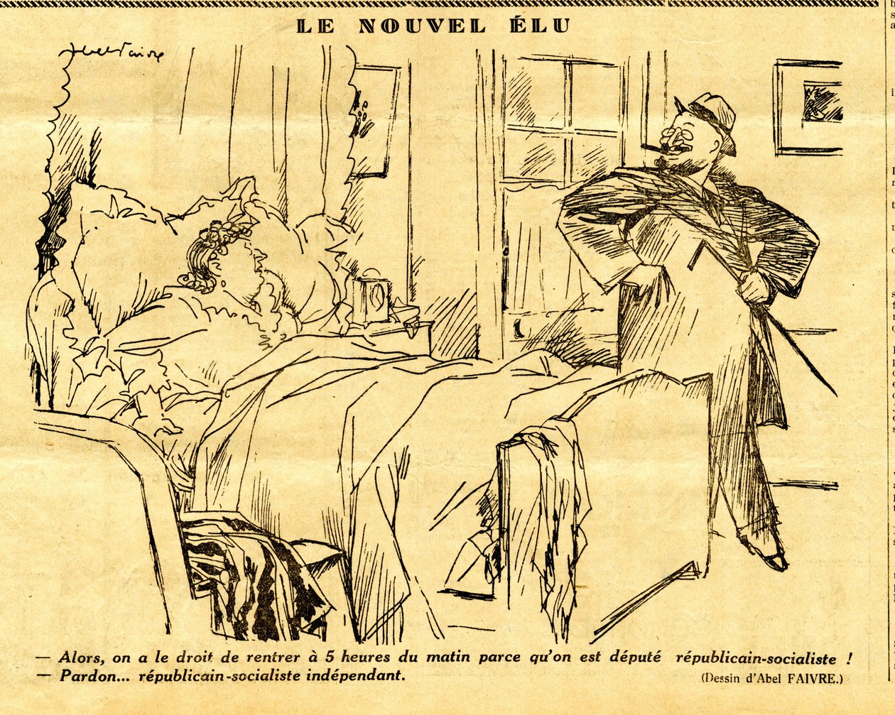 Őszinte, szatirikus fekete-fehér alkotó: Jules Abel Faivre