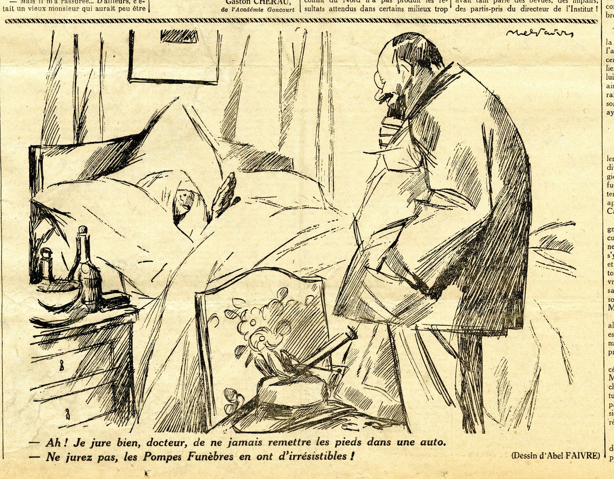 Őszinte, szatirikus fekete-fehér alkotó: Jules Abel Faivre