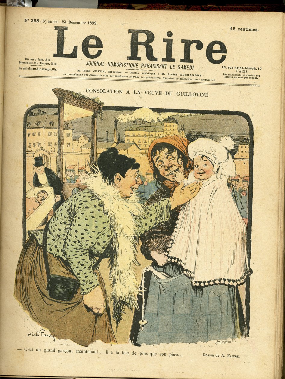 Abel Faivre (1867-1945) illusztrációja a Le Rire borítójára alkotó: Jules Abel Faivre