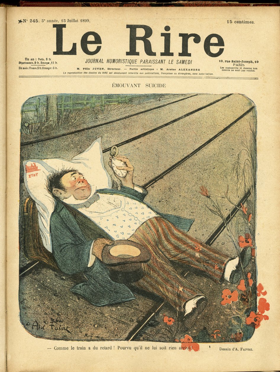Abel Faivre (1867-1945) illusztrációja a Le Rire borítójára alkotó: Jules Abel Faivre
