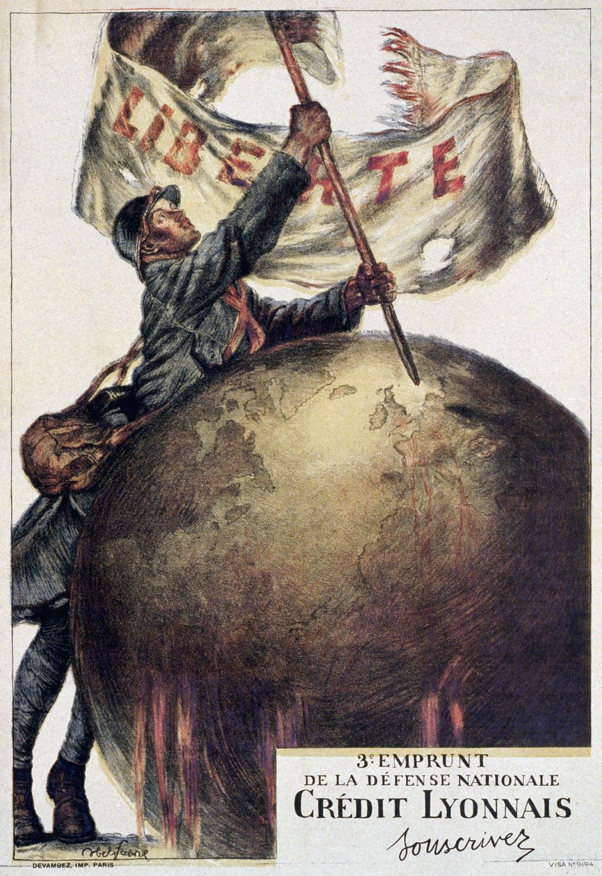 A 3. honvédelmi kölcsön, 1917 alkotó: Jules Abel Faivre