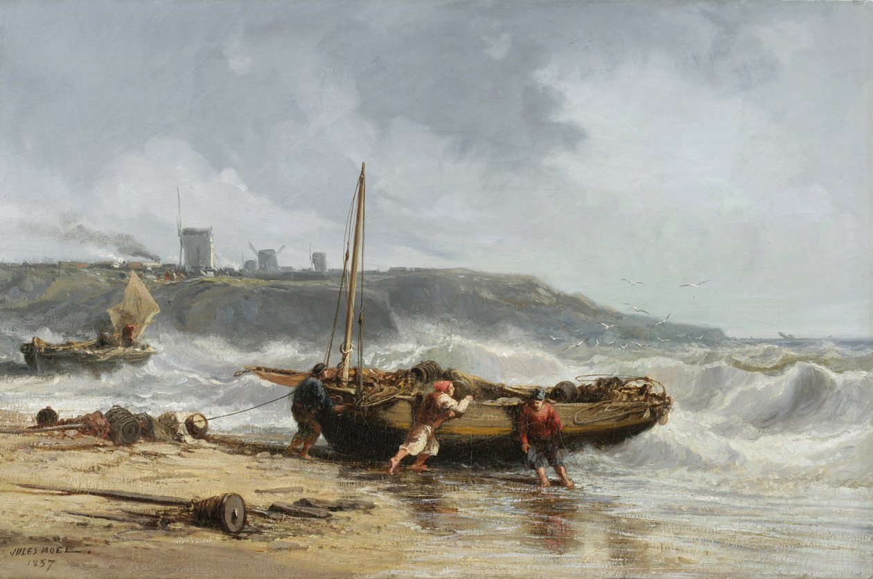 Tengerparti jelenet, 1857 alkotó: Jules Achille Noel