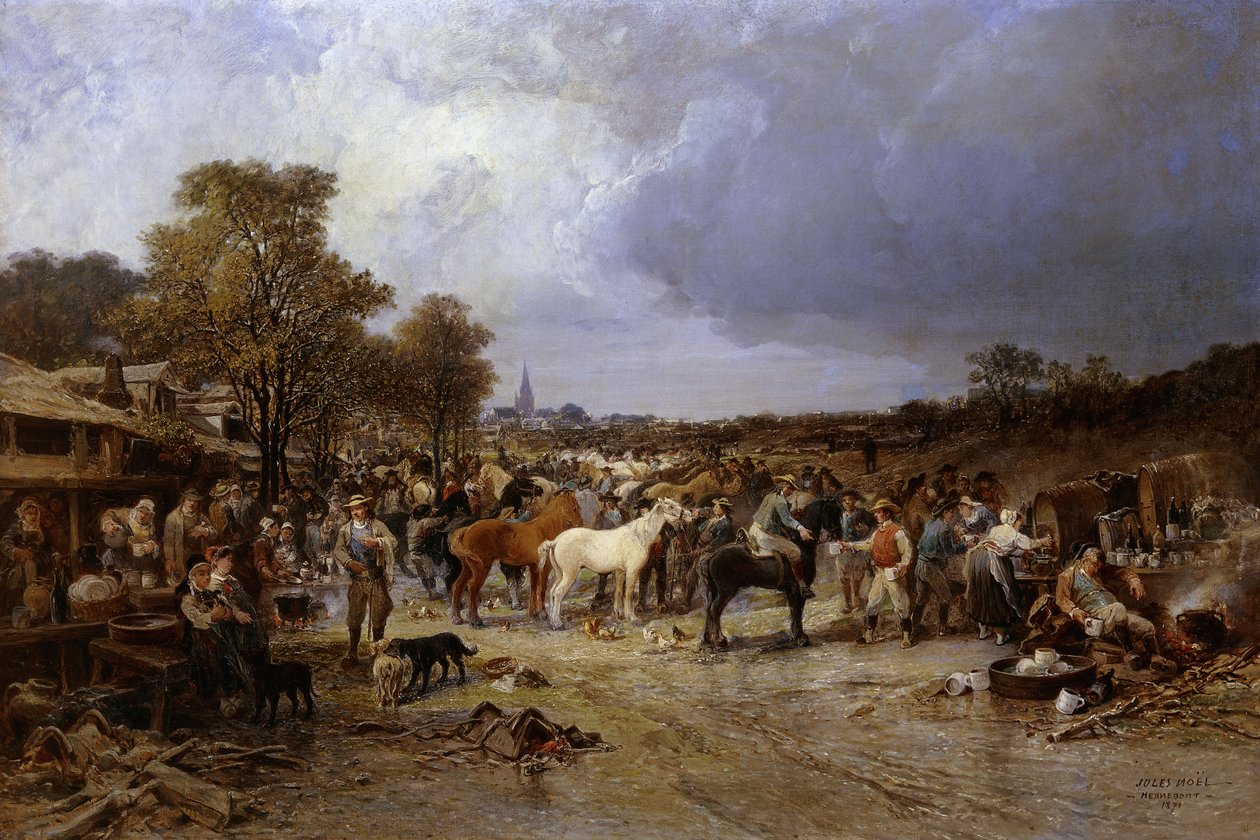A honnebonti lópiac, 1871 alkotó: Jules Achille Noel