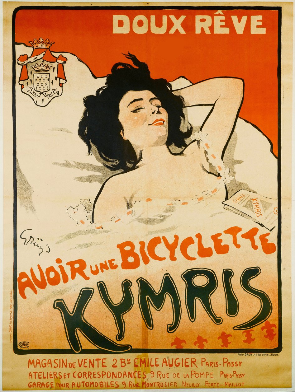 Édes álom. Legyen Kymris kerékpárod, c. 1898. alkotó: Jules Alexandre Grün