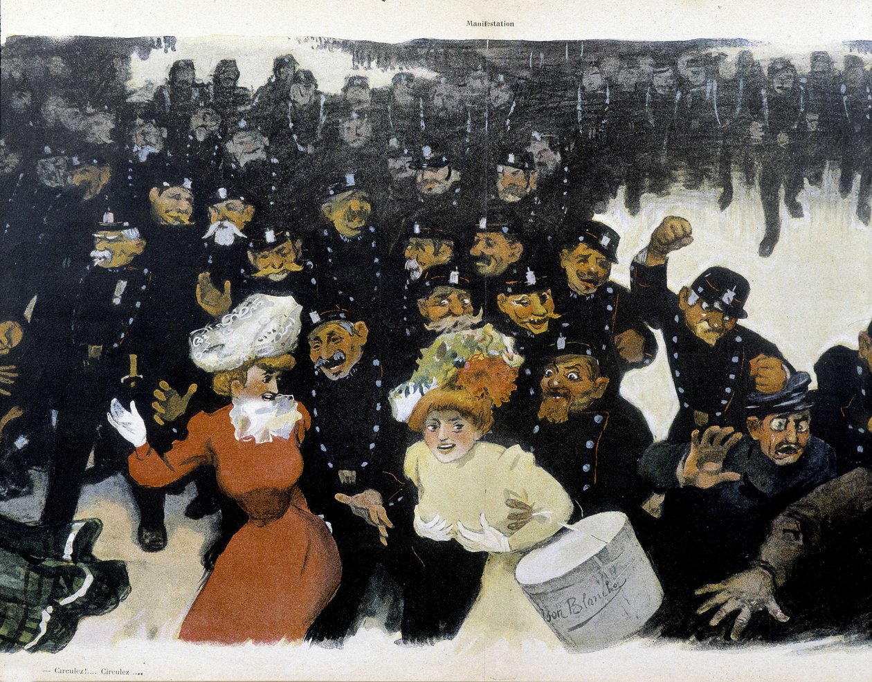 Bemutató 1901 körül – GR¿N rajza alkotó: Jules Alexandre Gruen or Grun
