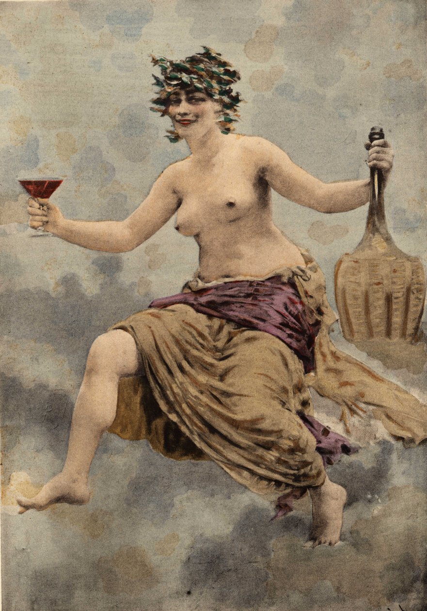 Bacbuc, a palack orákulumának prépostnője. Pantagruel. Jules Garnier illusztrációja. Rabelais és Jules Garnier művei alkotó: Jules Arsene Garnier