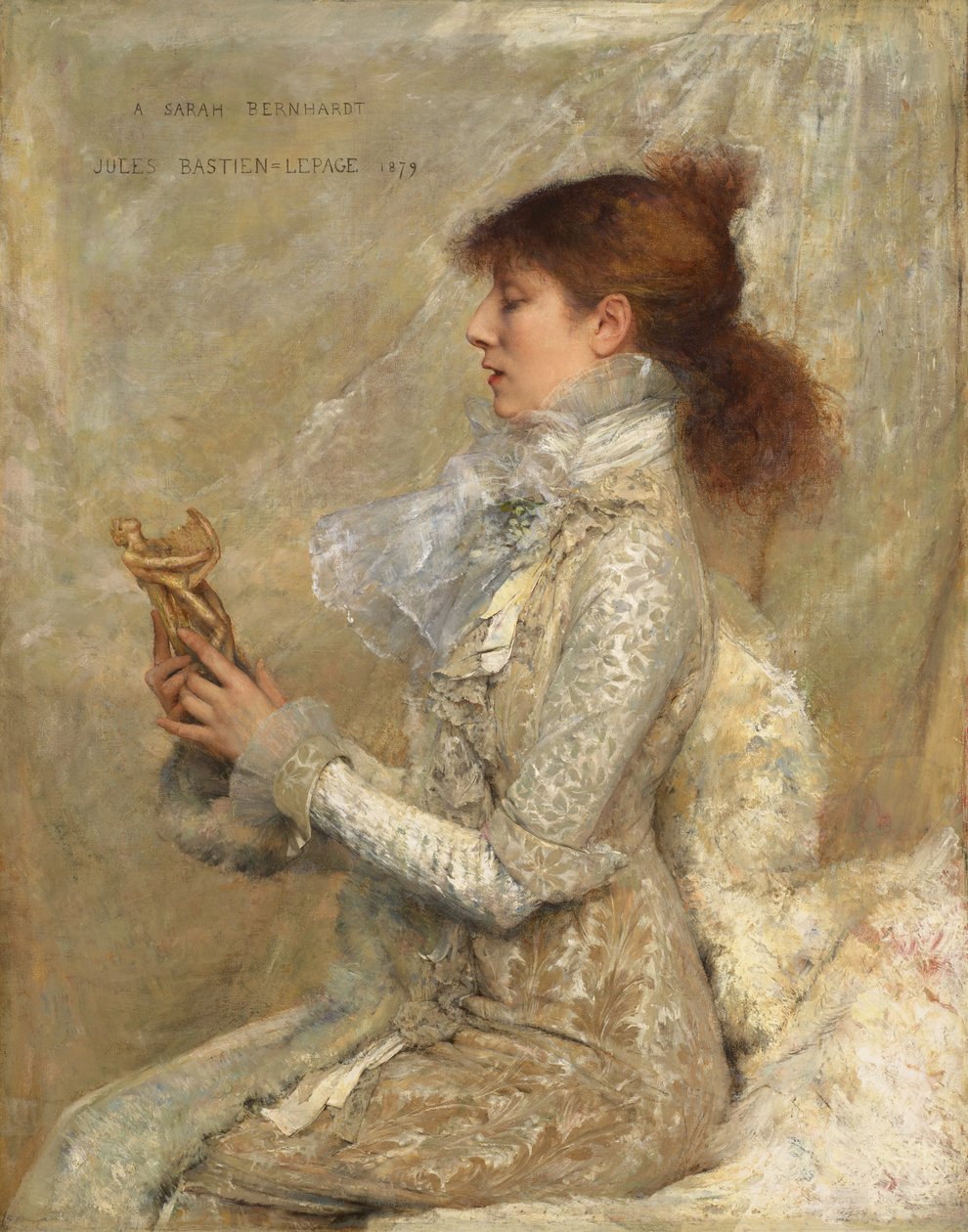 Sarah Bernhardt portréja alkotó: Jules Bastien Lepage