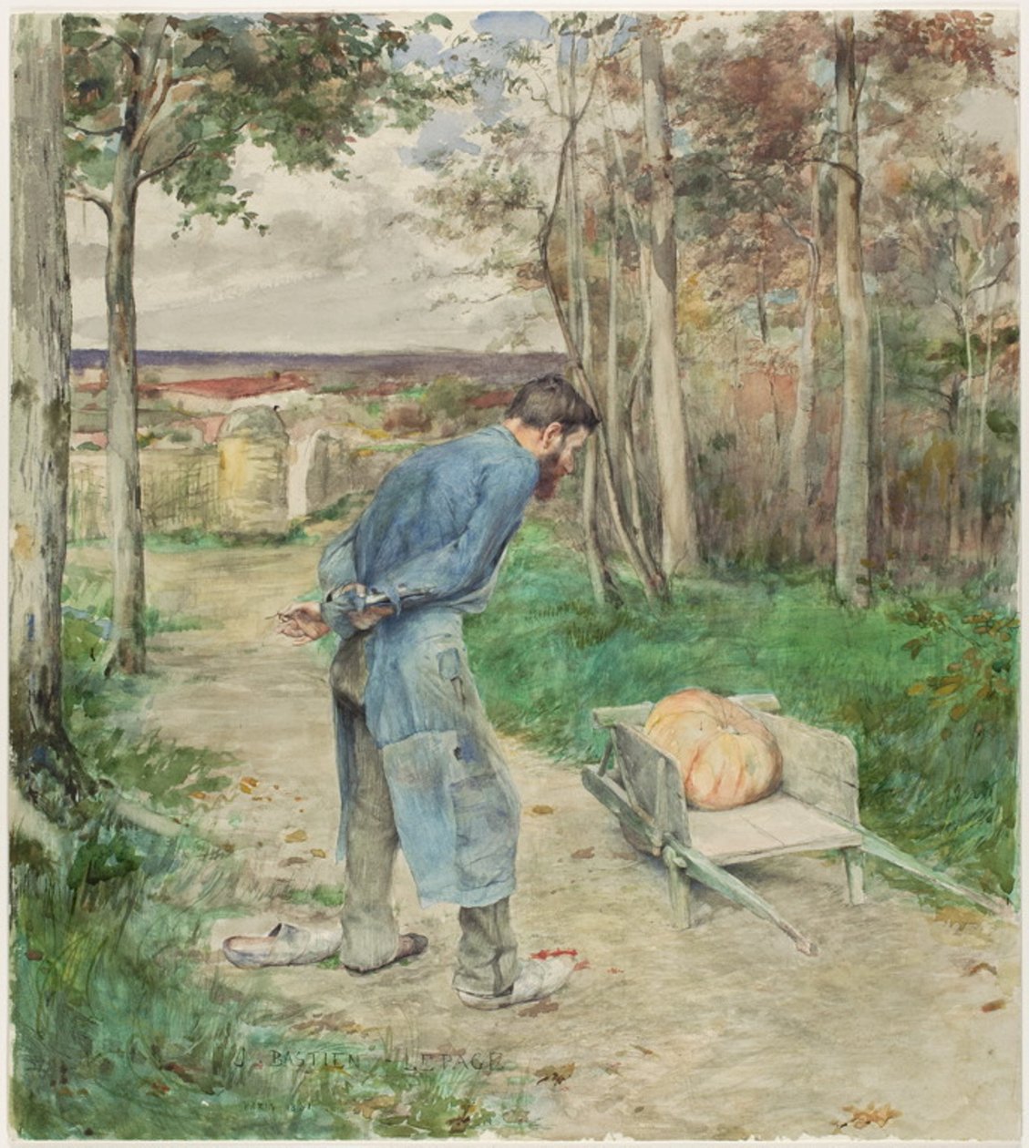 A makk és a tök alkotó: Jules Bastien Lepage