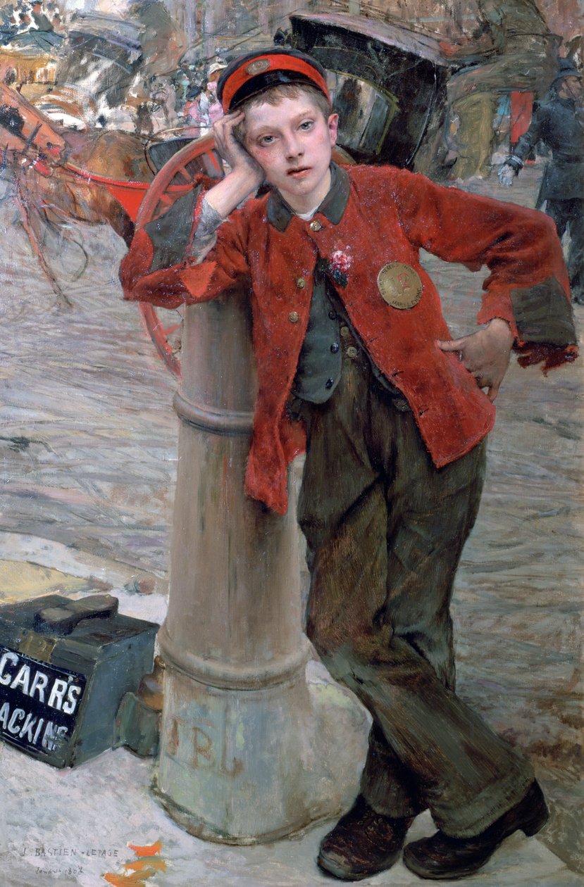 London Shoeshine Boy, 1882 alkotó: Jules Bastien Lepage