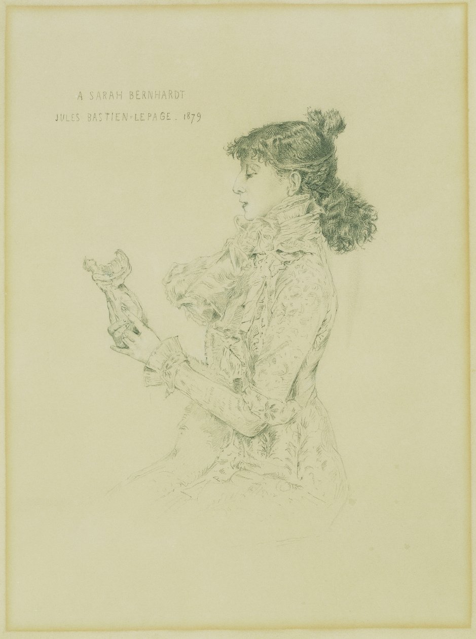 Sarah Bernhardt portréja, 1879 alkotó: Jules Bastien Lepage