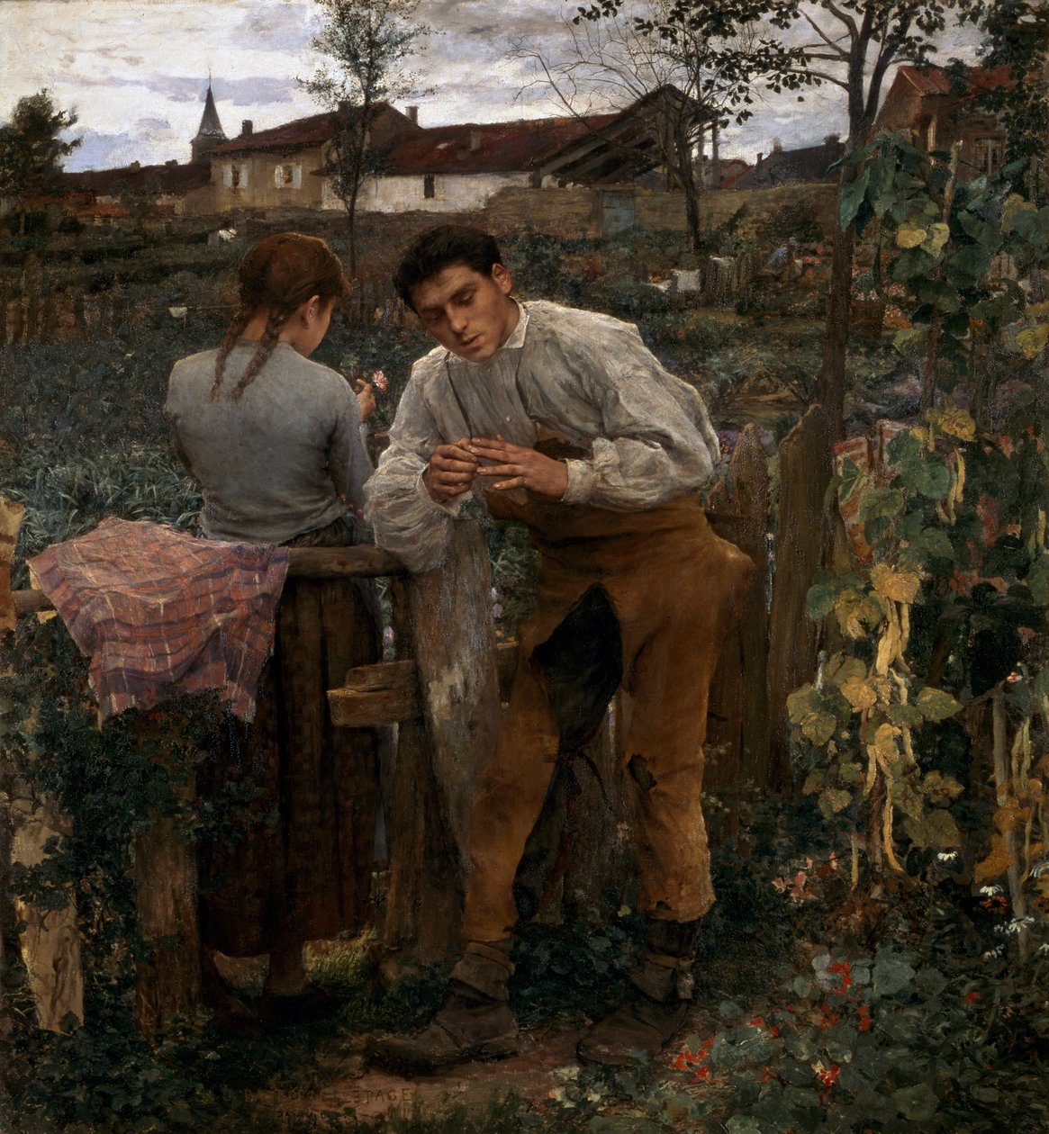 Vidéki szerelem, 1882 alkotó: Jules Bastien Lepage