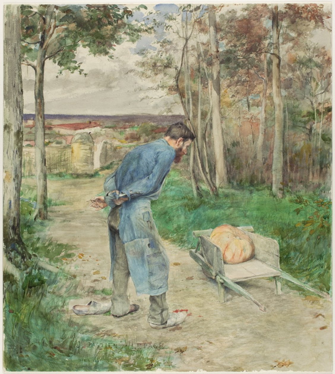 A makk és a tök alkotó: Jules Bastien Lepage