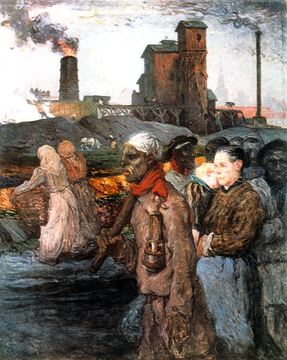 „A bányászok”, 1920 alkotó: Jules Besson