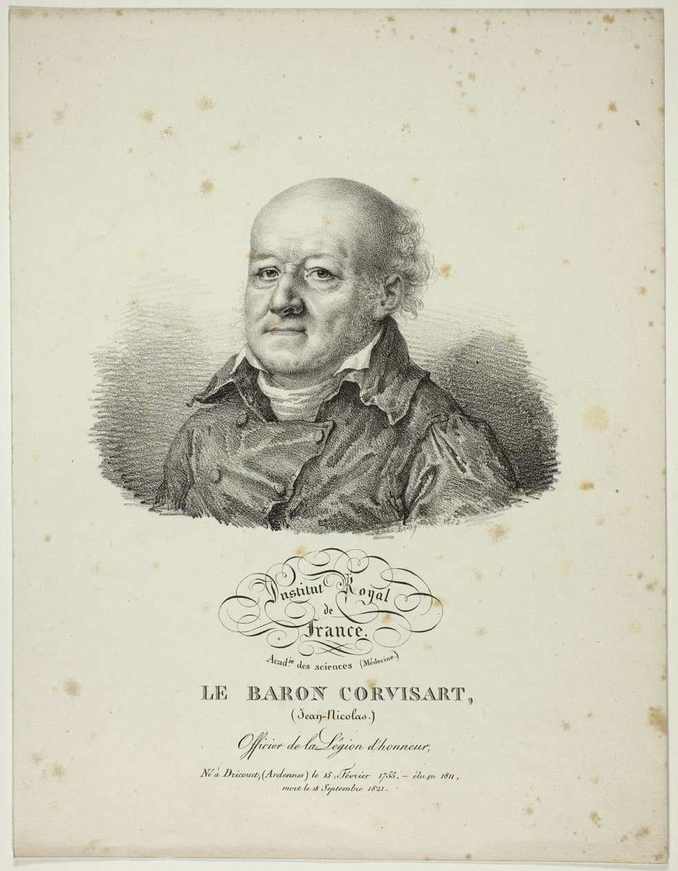 Jean-Nicolas, Corvisart báró portréja alkotó: Jules Boilly