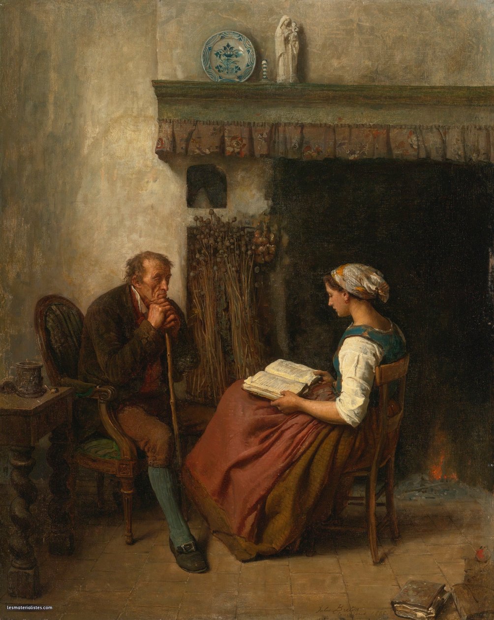 Jules Breton, 1865 - Olvasás alkotó: Jules Breton