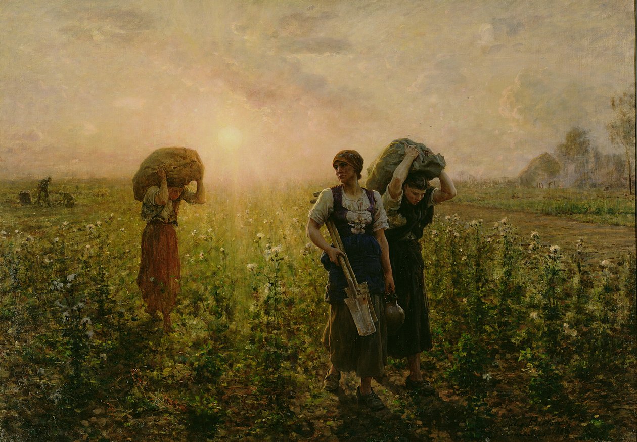 A munkanap vége, 1886-87 alkotó: Jules Breton