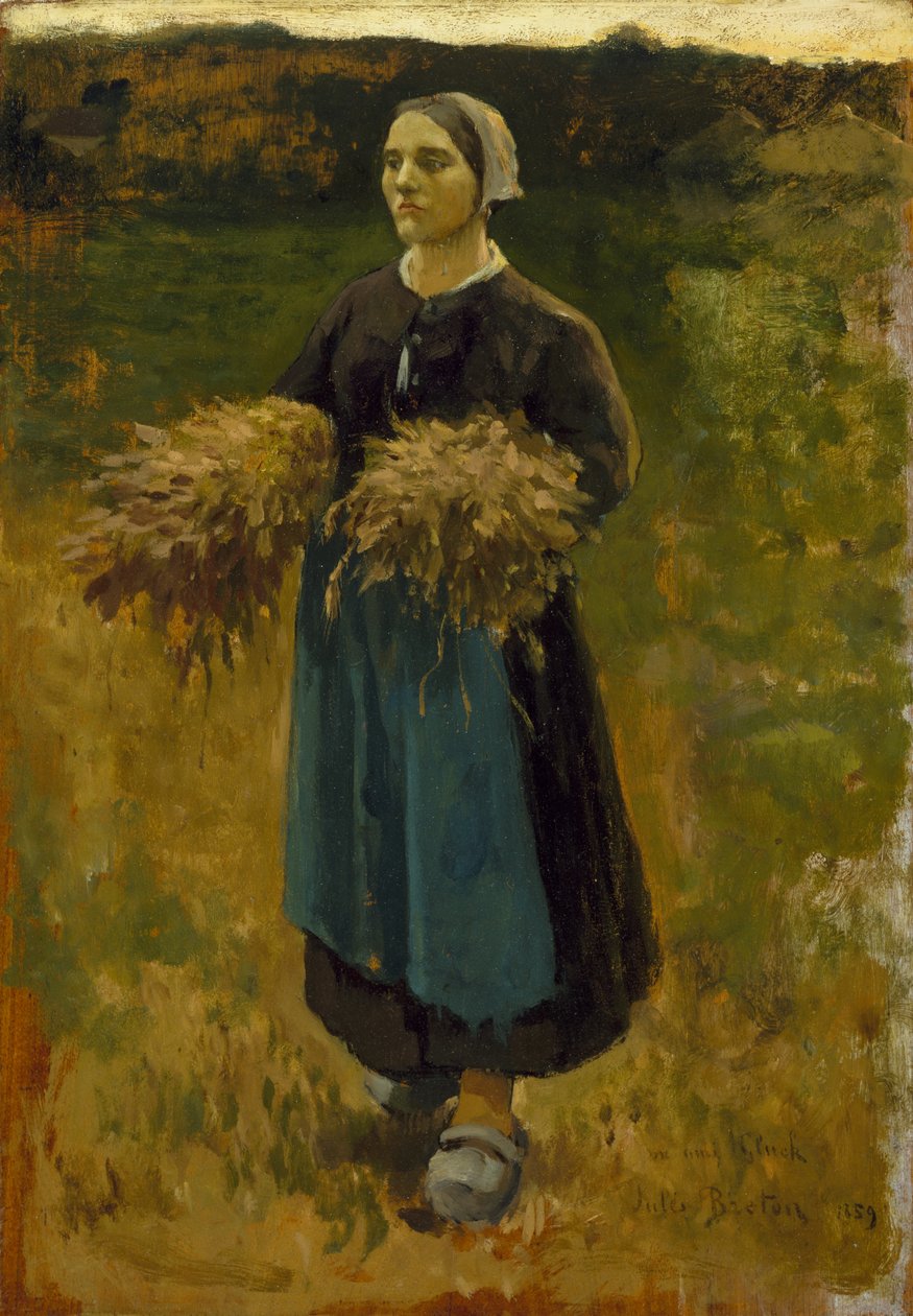 The Gleaner, 1859 alkotó: Jules Breton