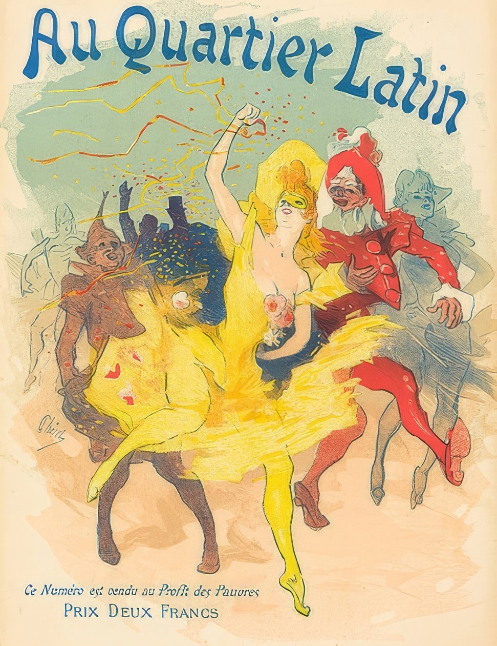 A latin negyedben. 1894 alkotó: Jules Cheret