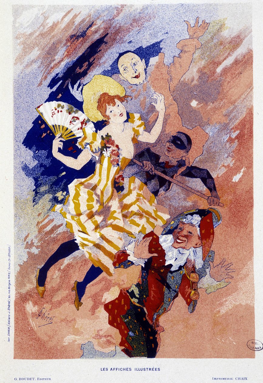 Karnevál – Jules Cheret, 1890 körül alkotó: Jules Cheret