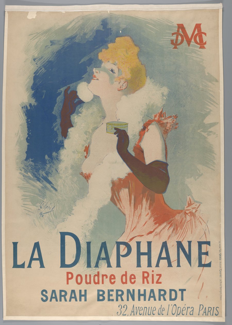 A Diaphane. Rizspor, 1890 alkotó: Jules Cheret