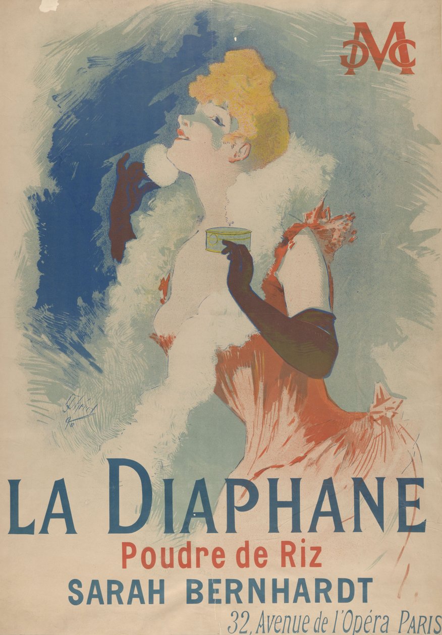 A Diaphane. Rizspor, 1890 alkotó: Jules Cheret