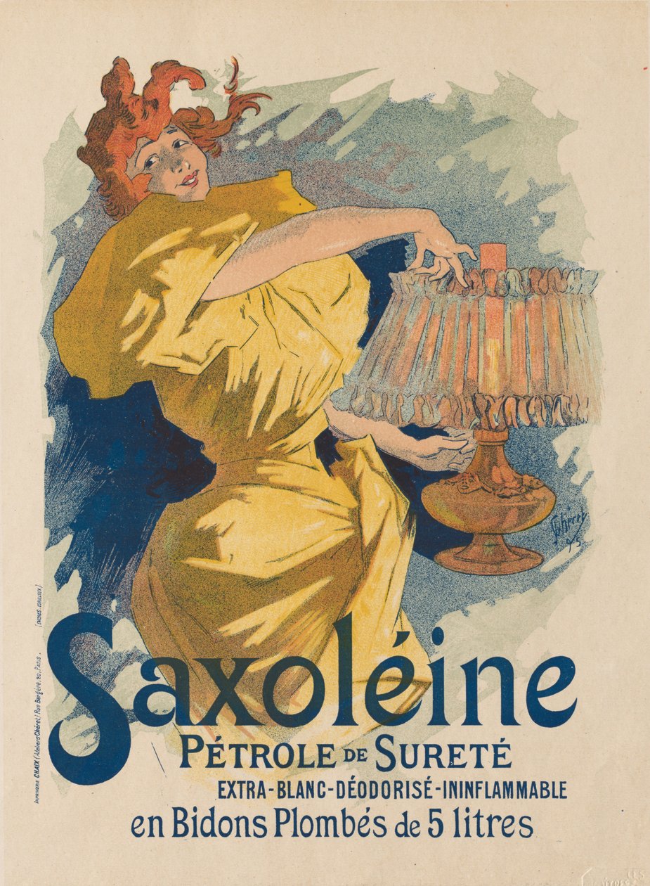 A plakát mesterei: Pl. 13, Saxoléine, 1895. alkotó: Jules Cheret