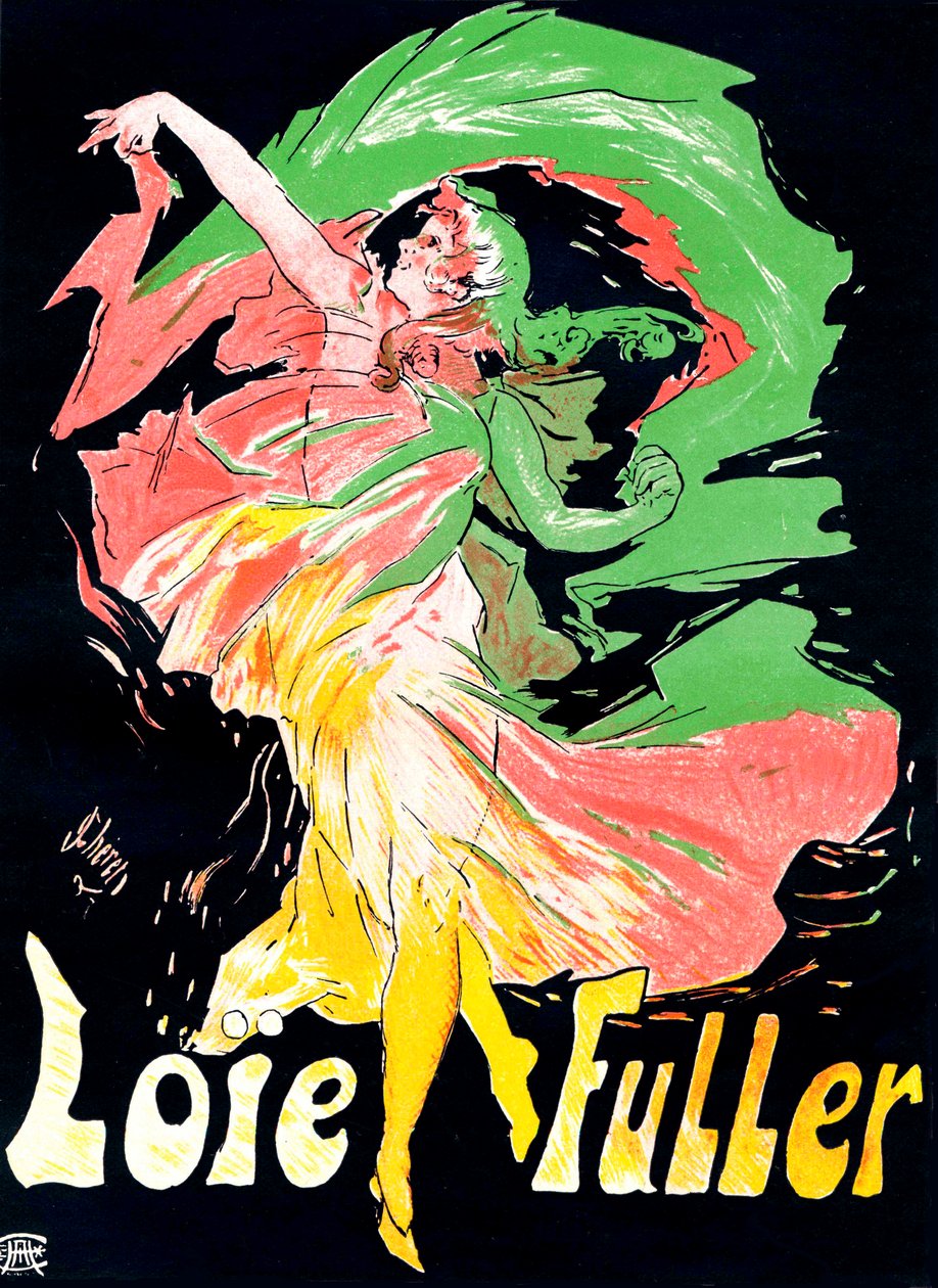 Loïe Fuller poszter, 1897. alkotó: Jules Cheret