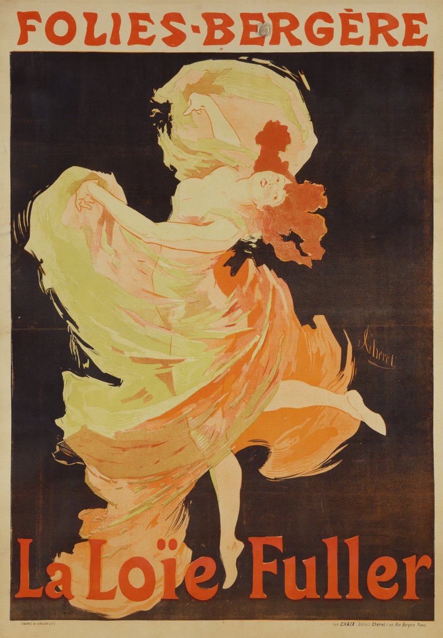 Loie Fuller alkotó: Jules Cheret