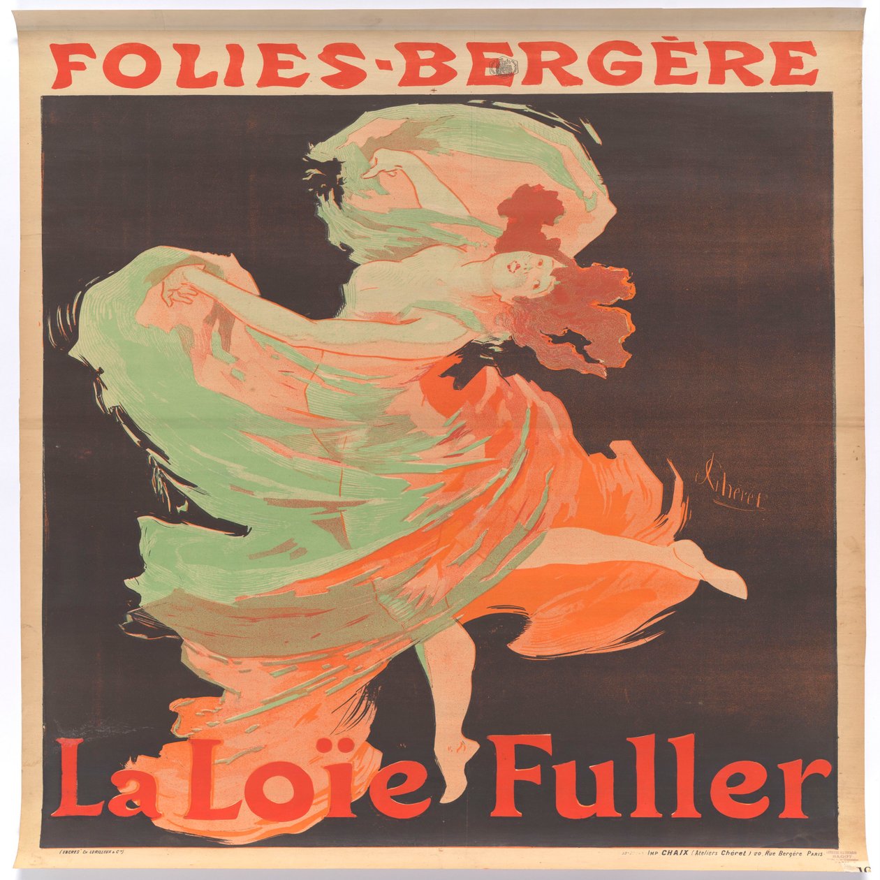 Loïe Fuller a Folies-Bergère-ben alkotó: Jules Cheret